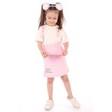 TOONTOY Kız Çocuk 2li Salopetli Takım 8-9 Yaş, 8-9 Yaş, 22420, Pembe, kız-çocuk