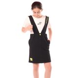 TOONTOY Kız Çocuk 2li Salopetli Takım 8-9 Yaş, 8-9 Yaş, 2li Salopetli Takım, Siyah, Kadın