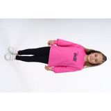 Toontoy Kız Çocuk 2'li Takım Baskılı Bisiklet Yaka Sweatshirt & Basic Düz Tayt - Fuşya - 5
