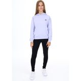 Toontoy Kız Çocuk 2'li Takım Baskılı Kapüşonlu Düşük Omuz Sweatshirt & Basic Düz Tayt - Açık Lila - 6 – 7 Yaş