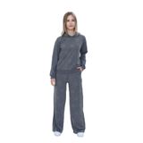TOONTOY Kız Çocuk 2'li Takım Taş İşlemeli Kapüşonlu Sweatshirt & Beli Lastikli Bol Paça Cepli Eşofma Antrasit Melanj, 10 Yaş, 24951, Antrasit Melanj, kız-çocuk