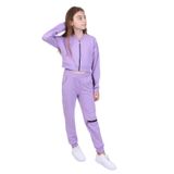 TOONTOY Kız Çocuk 3lü Baskılı Eşofman Takım 6-7 Yaş, 6-7 Yaş, 22632, Lila, kız-çocuk