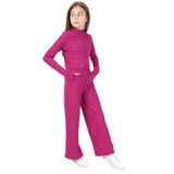 TOONTOY Kız Çocuk 3lü Eşofman Takım 6-7 Yaş, 6-7 Yaş, 22609, Mürdüm, kız-çocuk