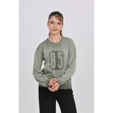 Toontoy Kız Çocuk 85 Baskılı Sweatshirt - Haki - 10 - 11 Yaş