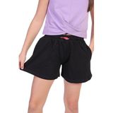 TOONTOY Kız Çocuk Arka Awesome Baskılı Şort 8-9 Yaş, 8-9 Yaş, 22082, Siyah, Kız çocuk