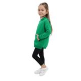 Toontoy Kız Çocuk Arkası Nakışlı Taytlı Takım Çimen Yeşili 4 YAŞ