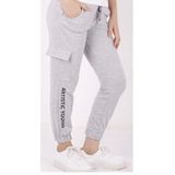 Toontoy Kız Çocuk Artistic Baskılı Jogger Eşofman Alt Gri Melanj 12-13 YAŞ