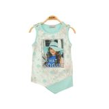 Toontoy Kız Çocuk Atlet Hat Vogue Baskılı Açık Mint Yeşili 5 YAŞ