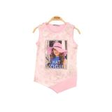 Toontoy Kız Çocuk Atlet Hat Vogue Baskılı Açık Pembe 7 YAŞ