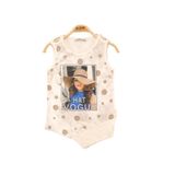 Toontoy Kız Çocuk Atlet Hat Vogue Baskılı Ekru 6 YAŞ