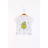Toontoy Kız Çocuk Avokado Baskılı Tişört