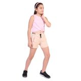 Toontoy Kız Çocuk Back To You Nakışlı Şort Bej 10-11 YAŞ