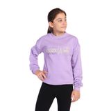 Toontoy Kız Çocuk Balıkçı Yaka İçi Pamuklu Sweatshirt Lila 4-5 YAŞ