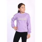 Toontoy Kız Çocuk Balıkçı Yaka İçi Pamuklu Sweatshirt Lila 6-7 YAŞ
