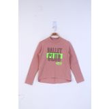 Toontoy Kız Çocuk Ballet Club Baskılı Sweatshirt - 10 Yaş - Antrasit Melanj