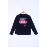 Toontoy Kız Çocuk Ballet Club Baskılı Sweatshirt - 10 Yaş - Lacivert