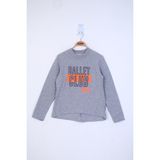 Toontoy Kız Çocuk Ballet Club Baskılı Sweatshirt - 14 Yaş - Gri Melanj