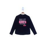 Toontoy Kız Çocuk Ballet Club Baskılı Sweatshirt - 8 Yaş - Siyah