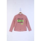 Toontoy Kız Çocuk Ballet Club Baskılı Sweatshirt - 8 Yaş - Somon