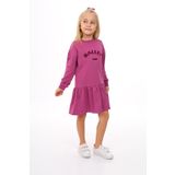 Toontoy Kız Çocuk Ballet Team Nakışlı Elbise Mor 5 YAŞ