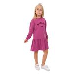 Toontoy Kız Çocuk Ballet Team Nakışlı Elbise Mor 7 YAŞ