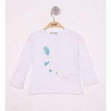 Toontoy Kız Çocuk Balon Baskılı T-shirt