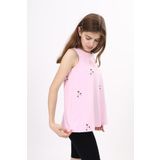 Toontoy Kız Çocuk Baskılı Atlet Açık Pembe 10-11 YAŞ