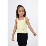 Toontoy Kız Çocuk Baskılı Atlet Açık Sarı 4 YAŞ