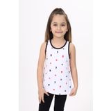 Toontoy Kız Çocuk Baskılı Atlet Beyaz 2 YAŞ