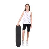 Toontoy Kız Çocuk Baskılı Atlet Beyaz 6-7 YAŞ