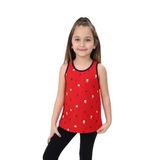 Toontoy Kız Çocuk Baskılı Atlet Kırmızı 5 YAŞ