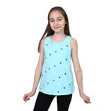 Toontoy Kız Çocuk Baskılı Atlet Su Yeşili 10-11 YAŞ