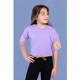 Toontoy Kız Çocuk Baskılı Crop Tişört