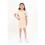 Toontoy Kız Çocuk Baskılı Elbise Bej 13-14 YAŞ