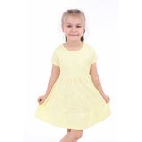 Toontoy Kız Çocuk Baskılı Elbise Sarı 4 YAŞ