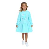 TOONTOY Kız Çocuk Baskılı Elbise Su Yeşili, 6 Yaş, 24569, Su Yeşili, Kız Çocuklar