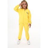 Toontoy Kız Çocuk Baskılı Eşofman Takım - 2 Yaş - Koyu Sarı