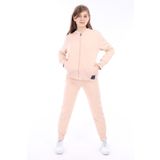 Toontoy Kız Çocuk Baskılı Eşofman Takım Bej 8 YAŞ