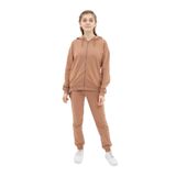 Toontoy Kız Çocuk Baskılı Eşofman Takım Kahverengi 12-13 YAŞ