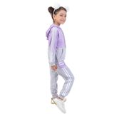 Toontoy Kız Çocuk Baskılı Eşofman Takım Lila 5 YAŞ