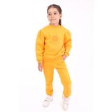 Toontoy Kız Çocuk Baskılı Eşofman Takım Oranj 6 YAŞ