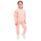 Toontoy Kız Çocuk Baskılı Eşofman Takım Somon 2 YAŞ