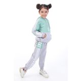 Toontoy Kız Çocuk Baskılı Eşofman Takım Yeşil 5 YAŞ