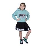 Toontoy Kız Çocuk Baskılı Etekli Takım Yeşil 10-11 YAŞ