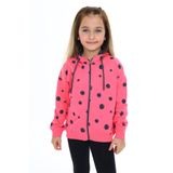Toontoy Kız Çocuk Baskılı Hırka Fuşya 2 YAŞ