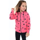 Toontoy Kız Çocuk Baskılı Hırka Fuşya 3 YAŞ