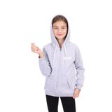 Toontoy Kız Çocuk Baskılı Hırka Gri Melanj 13-14 YAŞ
