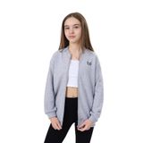 Toontoy Kız Çocuk Baskılı Hırka Gri Melanj 8-9 YAŞ