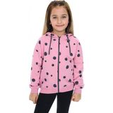 Toontoy Kız Çocuk Baskılı Hırka Gül Kurusu 4 YAŞ