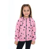 Toontoy Kız Çocuk Baskılı Hırka Gül Kurusu 6 YAŞ